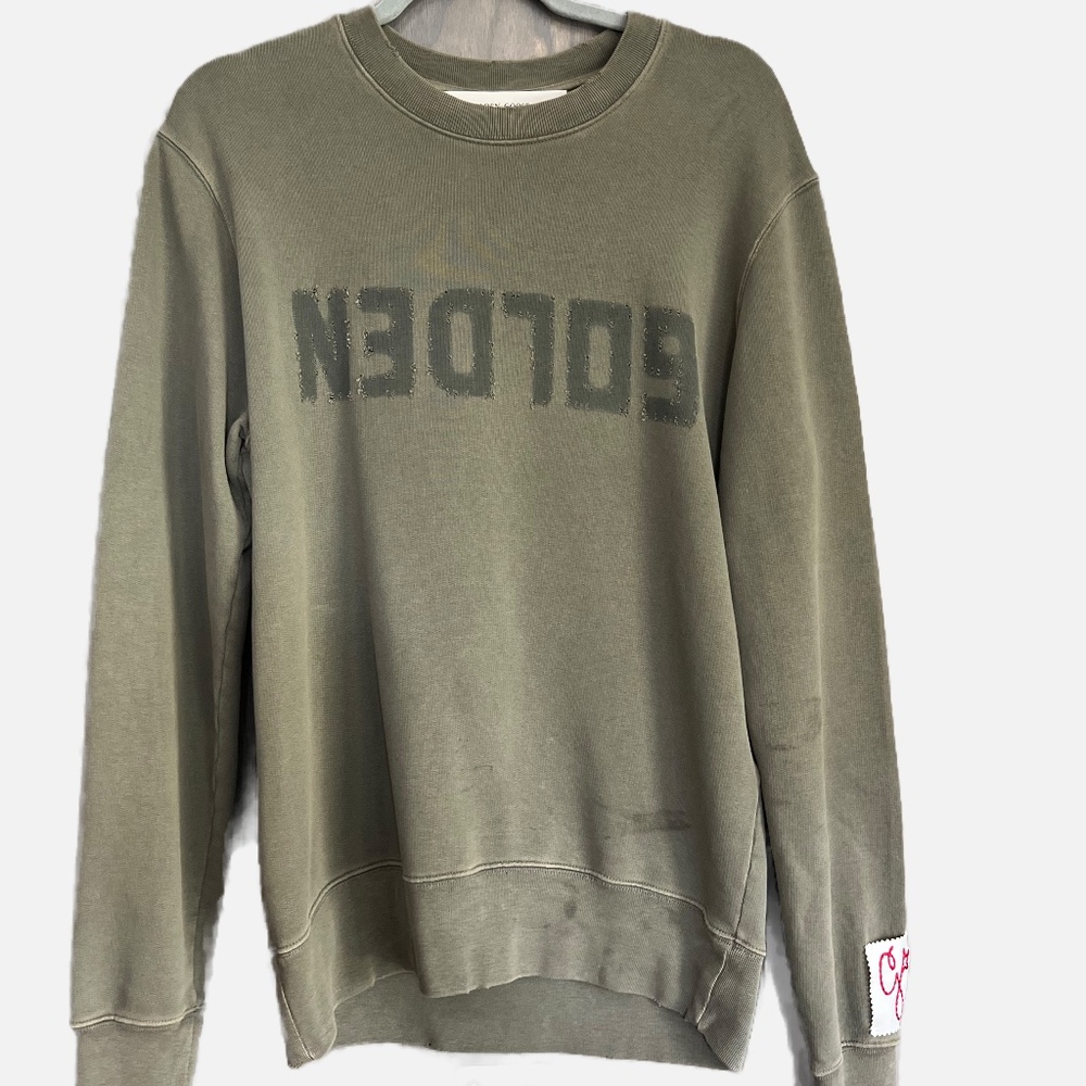 Golden Goose olive sweatshirt